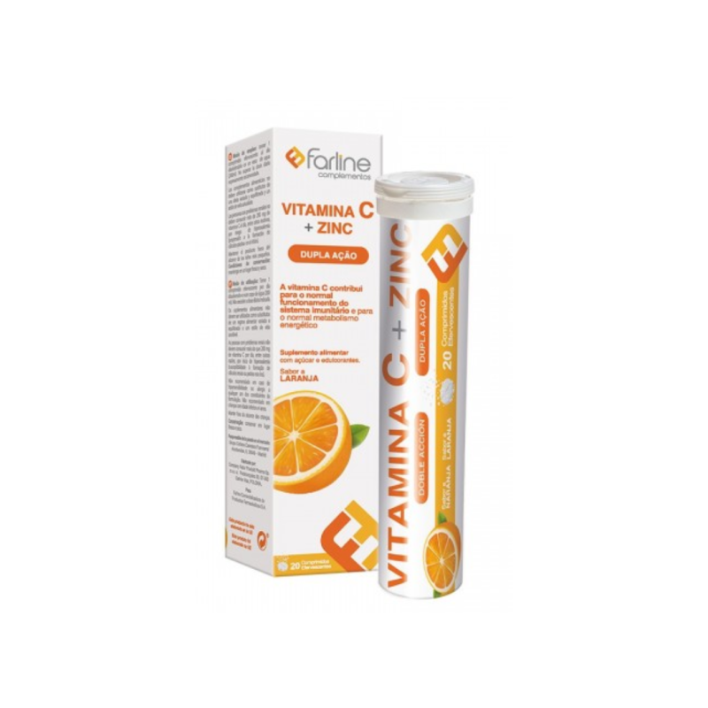 FARLINE COMPLEMENTOS VITAMINA C Y ZINC 20 COMPRIMIDOS  - 1